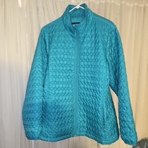 Lands' End Women's Primaloft Jacket - Bright Aqua